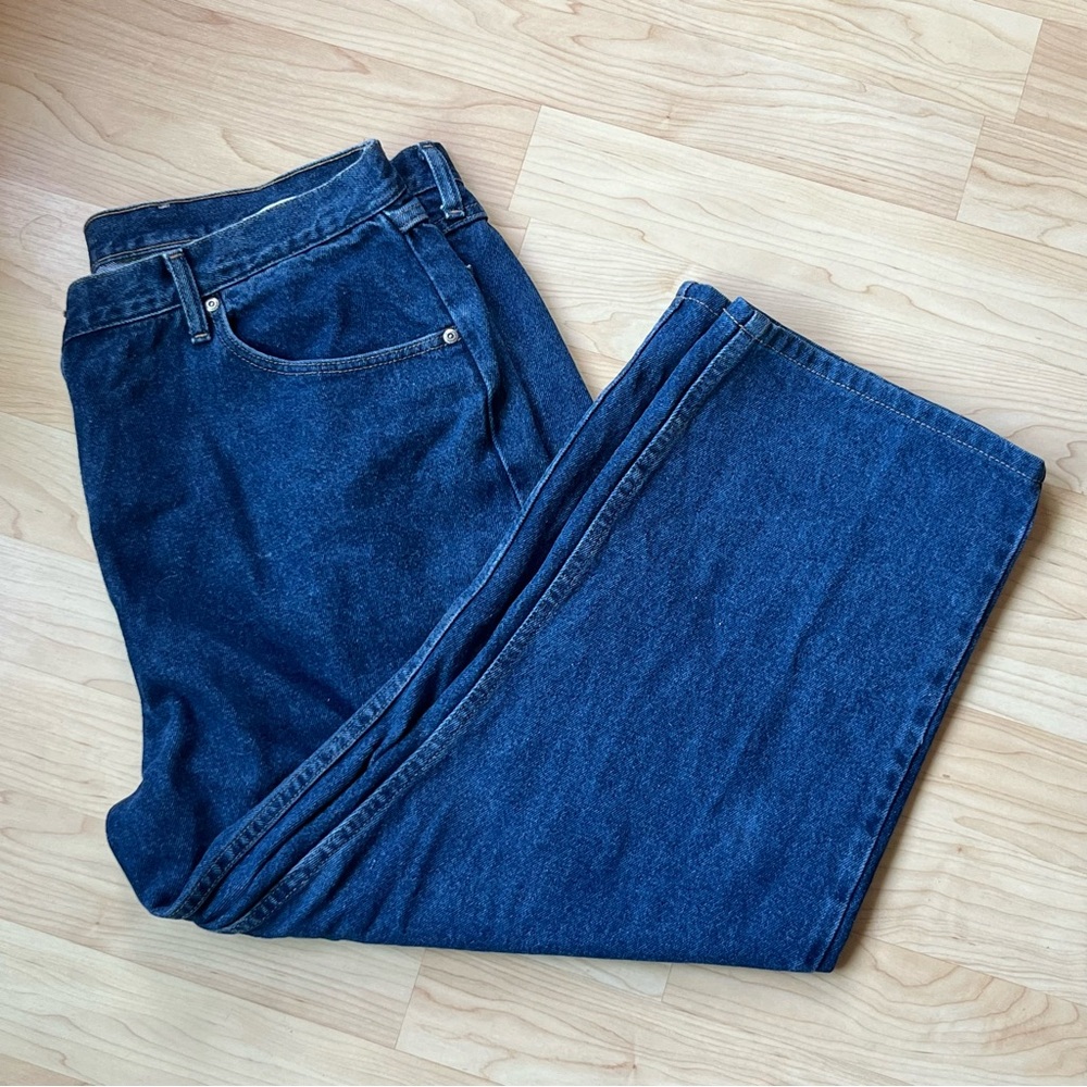 vintage Wrangler dark wash relaxed fit denim jeans